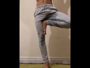 Preview 1 of Hot Guy Wets Himself During Yoga