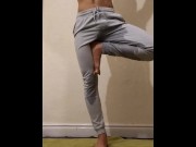 Preview 2 of Hot Guy Wets Himself During Yoga
