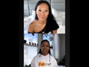 Preview 3 of Just the Tip: Sex Questions & Tips with Asa Akira and Kira noir