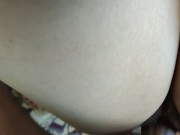 Preview 3 of Fucking horny girlfriend thigh pussy with big white ass