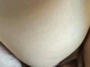 Preview 4 of Fucking horny girlfriend thigh pussy with big white ass
