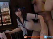 Preview 4 of Misaki Hurry up, School is about to start | DOAXVV | NSFW SFM