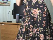Preview 4 of LIBRARY SATIN PANTY LACE PANTY TEASE CLOSE UP MASTURBATION