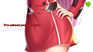 Zero Two sits on your face (Zero Two JOI) (Breathplay, Light Femdom, Facesitting, Two Endings)