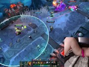 Preview 3 of [GER] Gamer Girl playing LoL with a vibrator between her legs