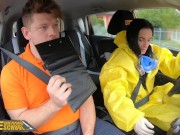 Preview 5 of Fake Driving School Lexi Dona Takes Off her Hazmat Suit and Fucks Instructor