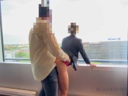 Preview 6 of fucking the secretary on a business trip in front of the hotel window
