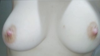 (HD) Boob play - shaking, teasing nipple, squeezing.