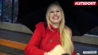 BumsBus - Angel Wicky Big Tits Czech Blonde Hardcore Interracial Public Car Sex - LETSDOEIT