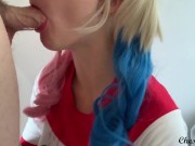 Preview 4 of Who knew Harley Quinn had DD tits and could deepthroat!? - Chessie Rae