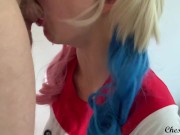 Preview 5 of Who knew Harley Quinn had DD tits and could deepthroat!? - Chessie Rae