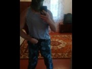 Preview 6 of Russian cadet, military, soldier, sports straight in uniform , army