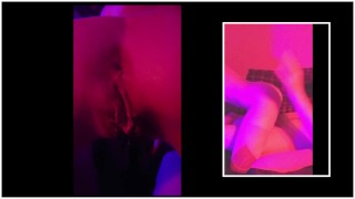 Red Light / Blue Light (handjob; reverse cowgirl; creampie)(hardcore with POV / picture-in-picture) 