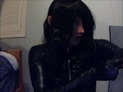 Preview 5 of Anine and May in black Pt4! Double gloving while in double female masks!