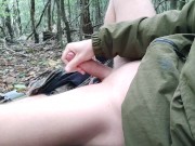 Preview 4 of Piss and cum deep in the forest