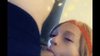 Sexy Light skinned TS gets throat fucked w/ no gag reflex after the family reunion