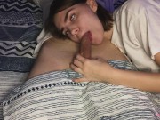 Preview 4 of Teen StepDaughter Makes Sweet Blowjob And Swallows All My Cum