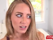 Preview 4 of FIT18 - Kyler Quinn - Agent Gives Skinny American Blonde A Creampie - POV