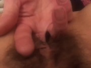 Preview 6 of Fingering hairy pussy and masturbating