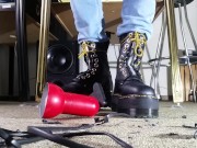 Preview 5 of Lamp Crushing with Doc Martens Sinclair Hi Max Boots