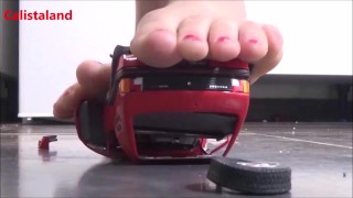 This miniature collectible car costs 30 euros and my girlfriend destroyed it with her feet