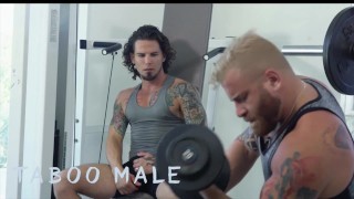 Taboomale - Hot Tattooed Jock Archer Croft Had A Crazy Moment With Riley Mitchel At Gym