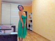 Preview 4 of Myla_Angel dances in green transparent dress