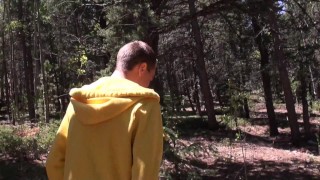Young Guy Sucks Off Hot Daddy in the Woods - Eat That Cum!