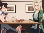 Preview 1 of Naruto - Kunoichi Trainer - Part 7 - TenTen And Tsunade Footjob By LoveSkySanX
