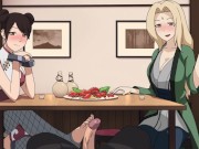 Preview 3 of Naruto - Kunoichi Trainer - Part 7 - TenTen And Tsunade Footjob By LoveSkySanX
