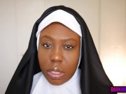 Preview 2 of Evil BBW Nun Sucks The Cum Out Easily