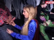 Preview 3 of Bums Bus - HALLOWEEN Lullu Gun And Lena Nitro Kinky German Babes Horror Foursome - LETSDOEIT