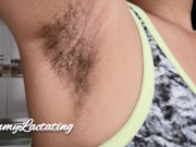 Preview 5 of Fetish lovers: sweaty hairy armpits + breast milk by Mommy Lactating