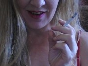Preview 6 of My stepmom's red hot smoking lips