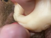 Preview 2 of Hardcore clitoris orgasm extreme closeup vagina sex 60fps HD POV