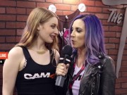 Preview 2 of Pornstar Jelena Jensen interviews hot girls on the tremor sex toy at Exxxotica | CAM4 Radio