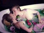 Preview 5 of Sexy Lesbians Fucking in a Tub