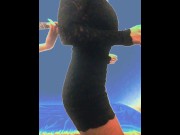 Preview 6 of Rock and Roll Milf dancing with minidress and without panties