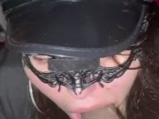 Preview 4 of *POV* Sucking husband’s cock on Halloween (quick video)