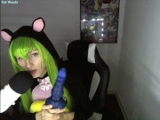 Preview 2 of 2nd Cosplay ASMR: CC Plays w/a Dildo Pt.1! Anime-Code Geass | Kat Woods