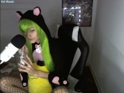 Preview 3 of 2nd Cosplay ASMR: CC Plays w/a Dildo Pt.1! Anime-Code Geass | Kat Woods