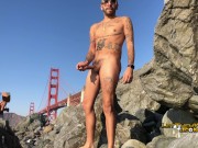 Preview 2 of Public Jerk Outside in San Francisco Caught LetThemWatch
