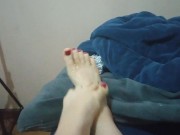 Preview 1 of White girl milf FOOTS