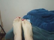 Preview 2 of White girl milf FOOTS