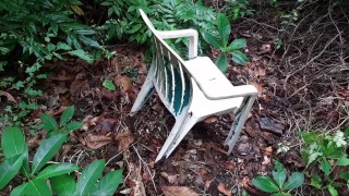 Mysterious Chair found in the forest, Let's Jerk off in it!