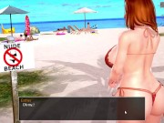 Preview 6 of Mythic Manor - DAY ON THE BEACH AND VOYEUR SEX