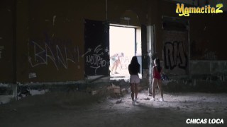 ChicasLoca - Apolonia Lapiedra And Alexa Tomas Hottest Spanish Babes Public Threesome