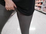 Preview 5 of masturbating and showing my tits in the supermarket