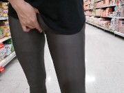 Preview 6 of masturbating and showing my tits in the supermarket