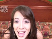Preview 1 of Tiny fresh faced brunette stars in this amateur video